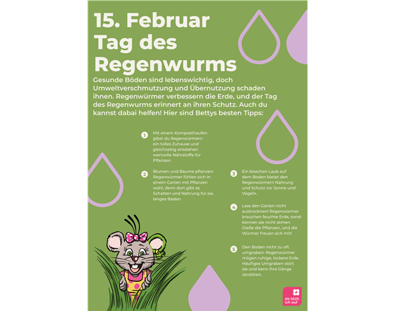 Tag des Regenwurms