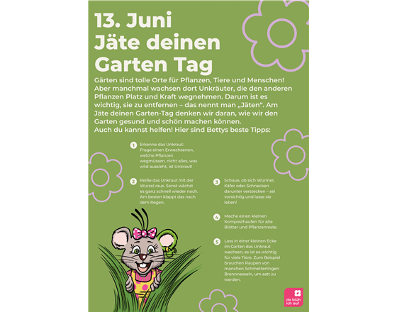 Jäte deinen Garten Tag